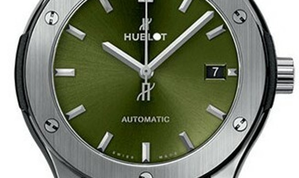 HUBLOT CLASSIC FUSION TITANIUM GREEN AUTOMATIC 45MM 511.NX.8970.LR