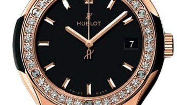 HUBLOT CLASSIC FUSION KING GOLD DIAMONDS MATTE BLACK 33MM 582.OX.1180.RX.1204 (11422012)