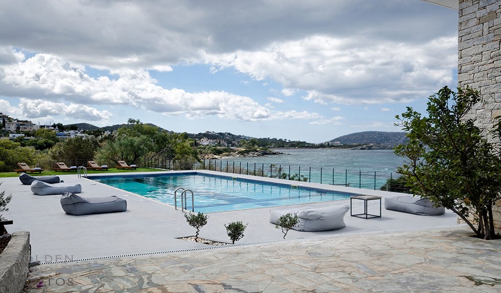 Seafront Villa In In Saronida, Decentralized Administration Of Attica