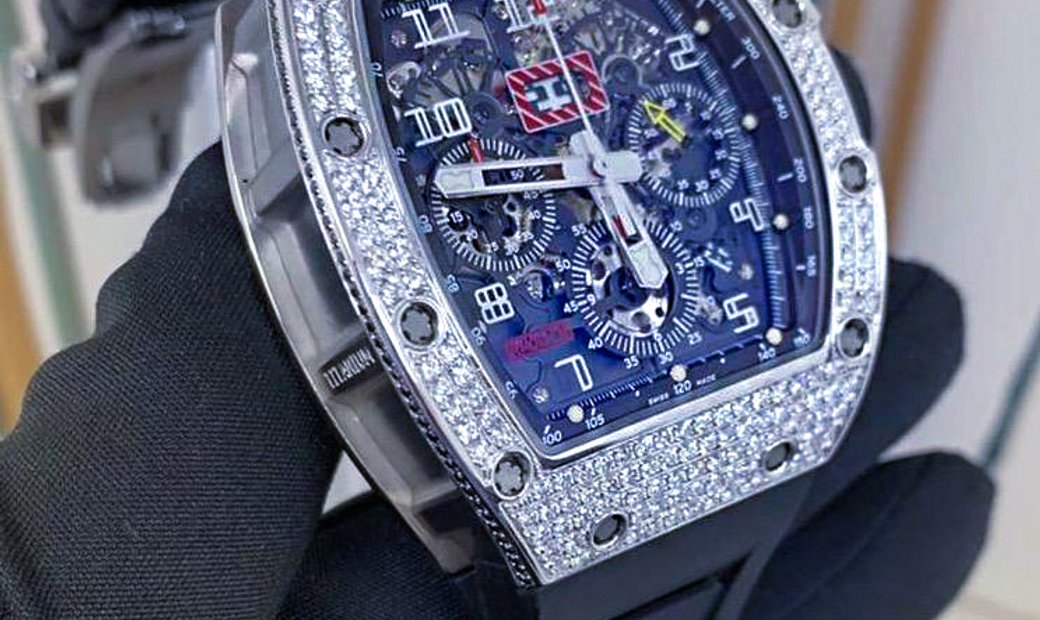 Richard Mille RM 11-03 White Gold Med Set Diamonds Watch