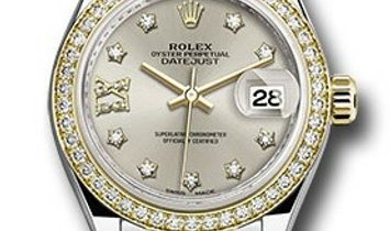 Rolex Oyster Perpetual Datejust 28 279383RBR Silver Diamond Star Dial