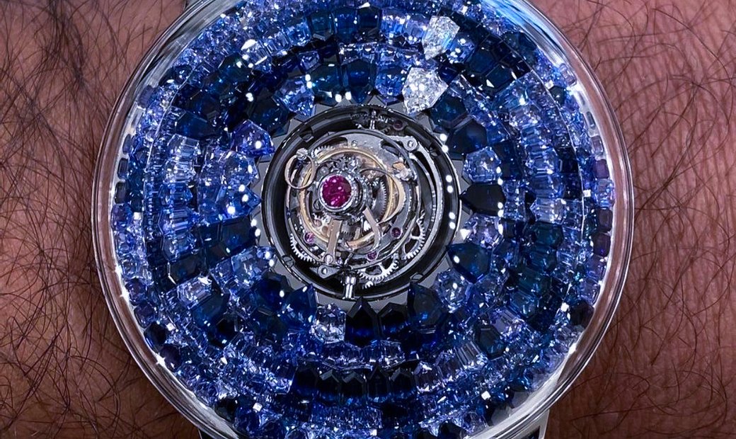 Jacob & Co. 捷克豹 [NEW] The Mystery Tourbillon Blue Sapphires SN800.30.CB.CB.A