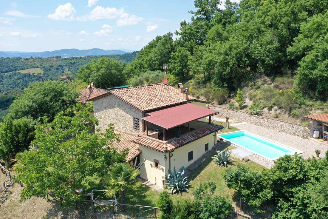 Restored Ancient Farmhouse, Once A Church Property, In Montone, Umbria, Italy For Sale (11464858)