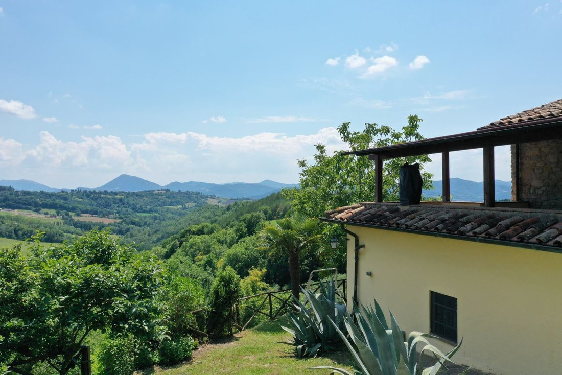 Restored Ancient Farmhouse, Once A Church Property, In Montone, Umbria, Italy For Sale (11464858)
