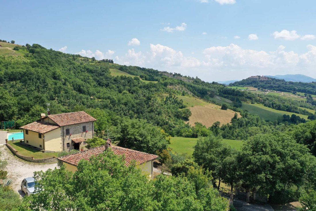Restored Ancient Farmhouse, Once A Church Property, In Montone, Umbria, Italy For Sale (11464858)
