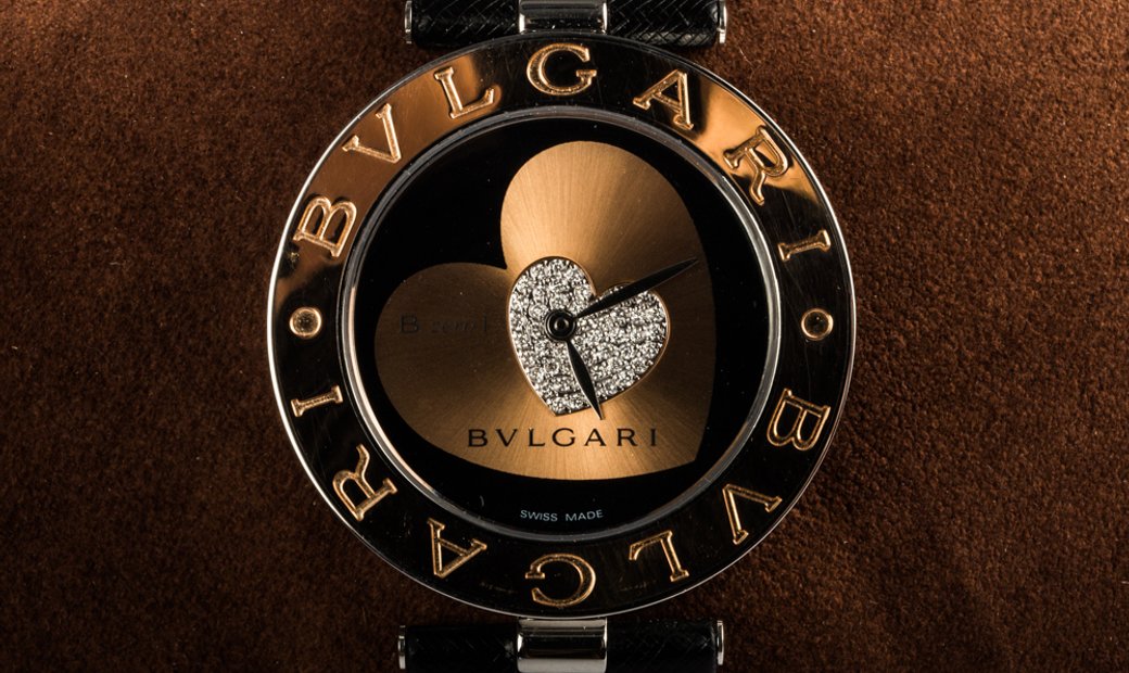 BVLGARI B.ZERO1 LADIES QUARTZ DOUBLE HEART DIAMOND DIAL 35MM BZ P 35 S