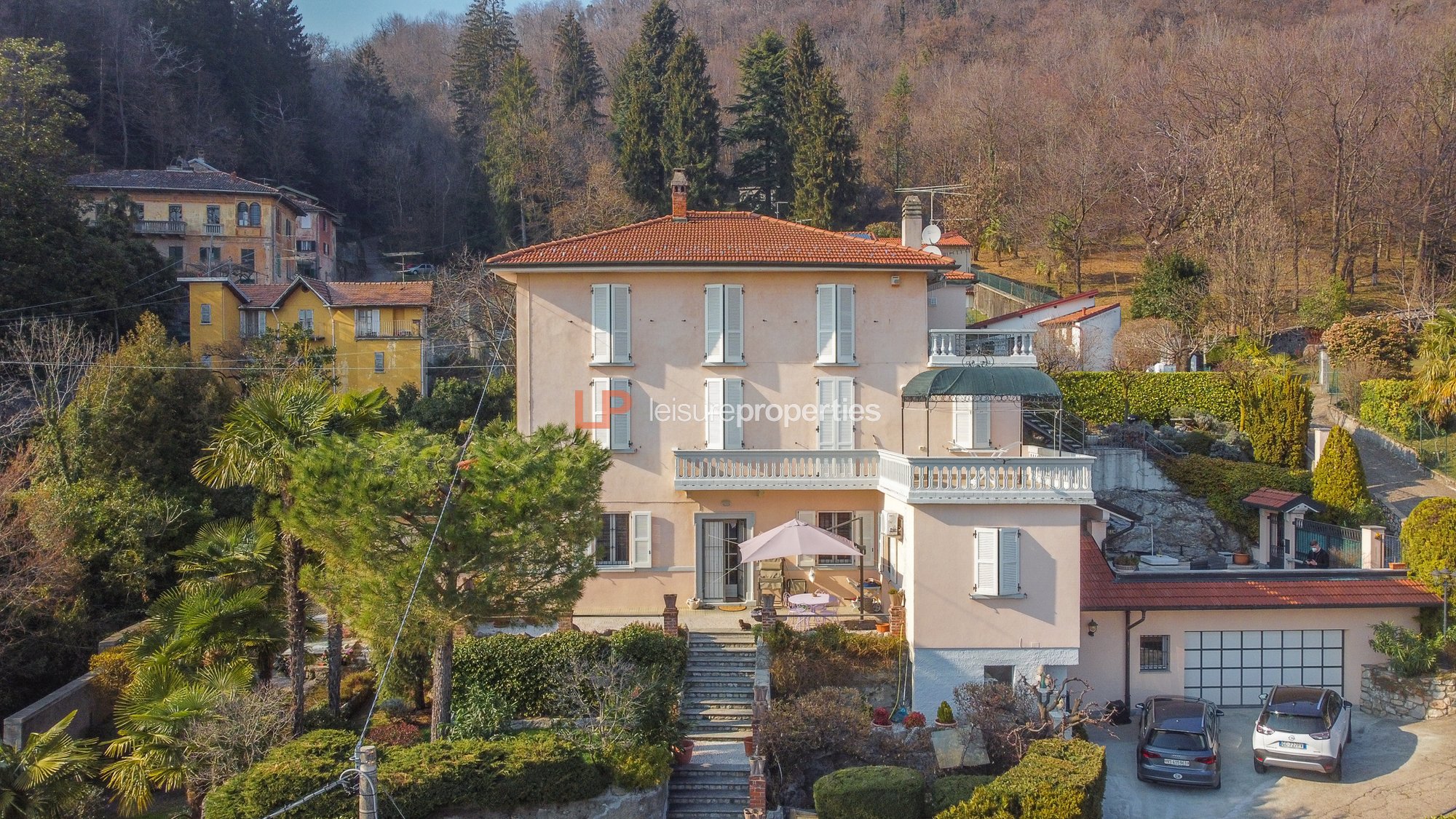 Charming Villa Overlooking The Park In Varese, Lombardy, Italy For Sale