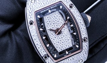 Richard Mille [NEW] RM 07-01 White Gold Snow Diamonds Bracelet