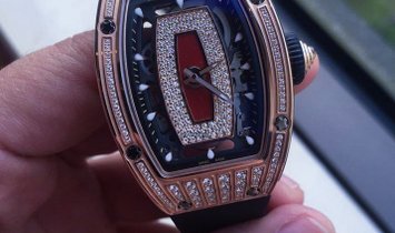 Richard Mille [NEW] RM 07-01 Rose Gold Med Set Diamonds Watch