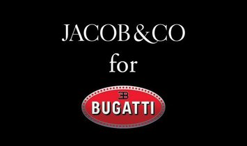 Jacob & Co. 捷克豹 [NEW] Bugatti Chiron Baguette Black and Orange Sapphires BU800.30.AA.UA.A