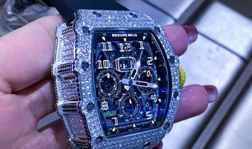 Richard Mille [NEW] RM 11-03 White Gold Full Set Diamonds Watch