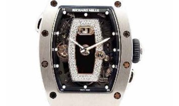 Richard Mille RM037 Automatic Onyx White Gold Ladies Diamond Dial