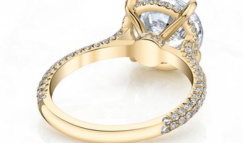 3.00CT Solitaire Round Brilliant Diamond Engagement Ring in 18K Yellow Gold 