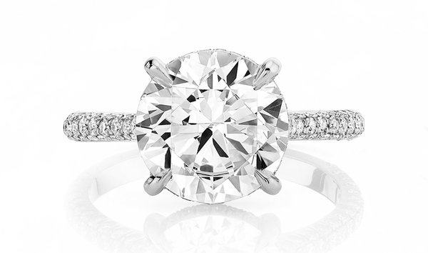2.00CT Solitaire Round Brilliant Cut Diamond Engagement Ring in Platinum (11611355)