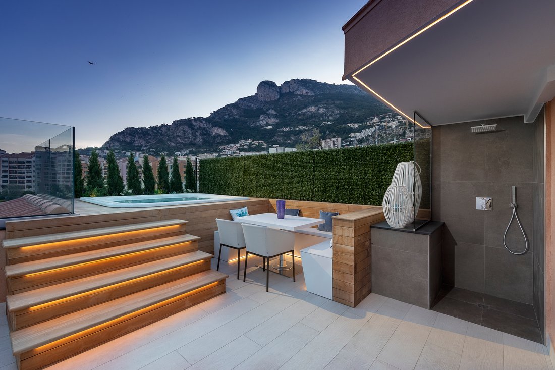 Splendid Renovated Penthouse In Fontvieille In Monaco, Monaco For Sale