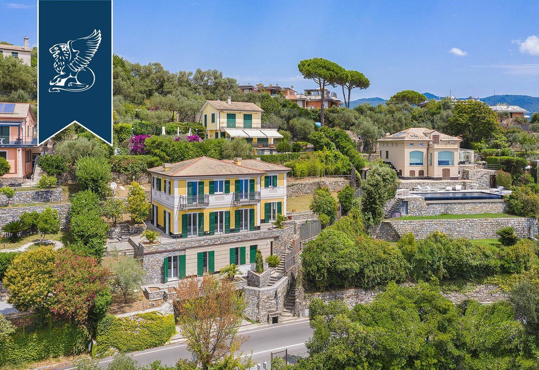 Luxury Villa With Sea View In Santa In Santa Margherita Ligure, Liguria