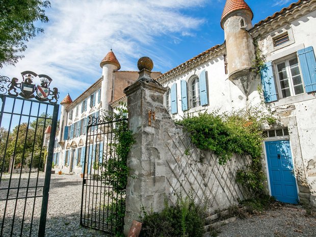 Hus i Castelnaudary, Occitanien, Frankrike 1