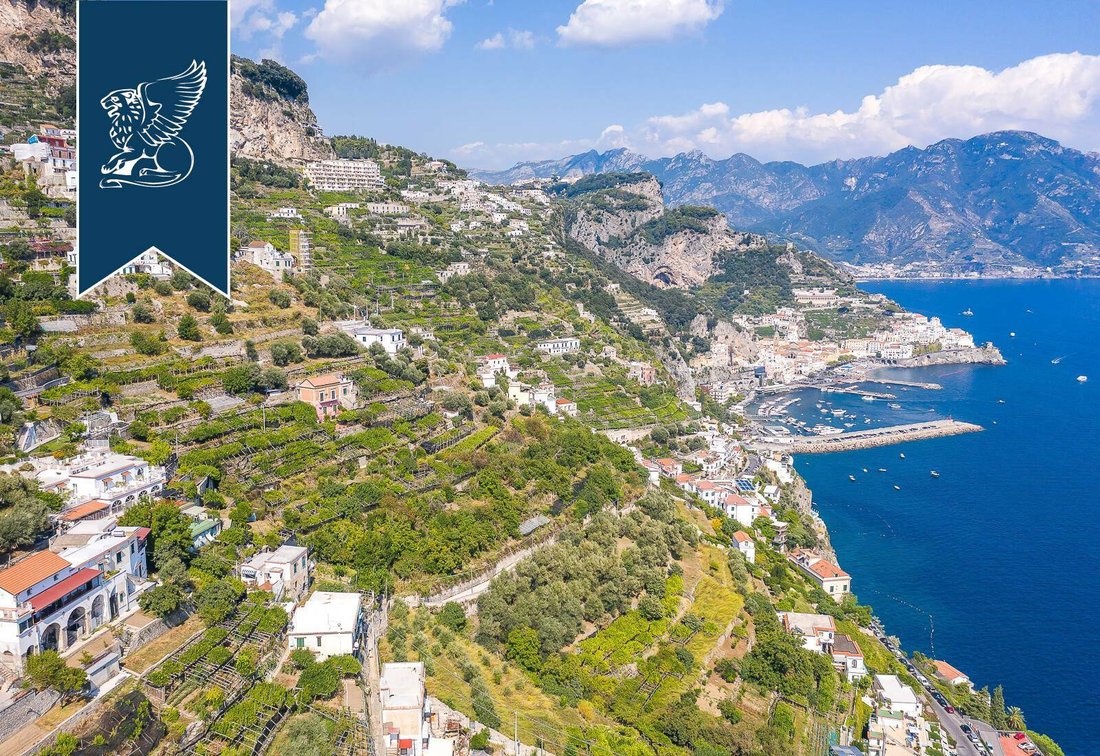Sea Facing Estate On The Amalfi Coast In Amalfi, Campania, Italy For