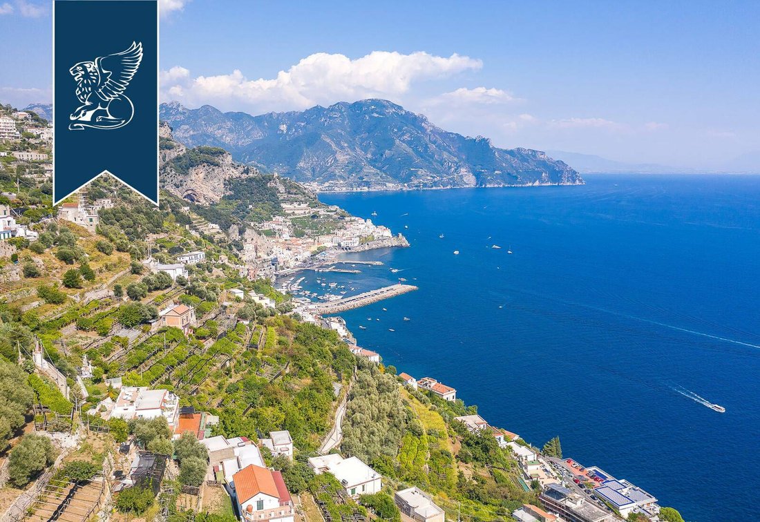 Sea Facing Estate On The Amalfi Coast In Amalfi, Campania, Italy For