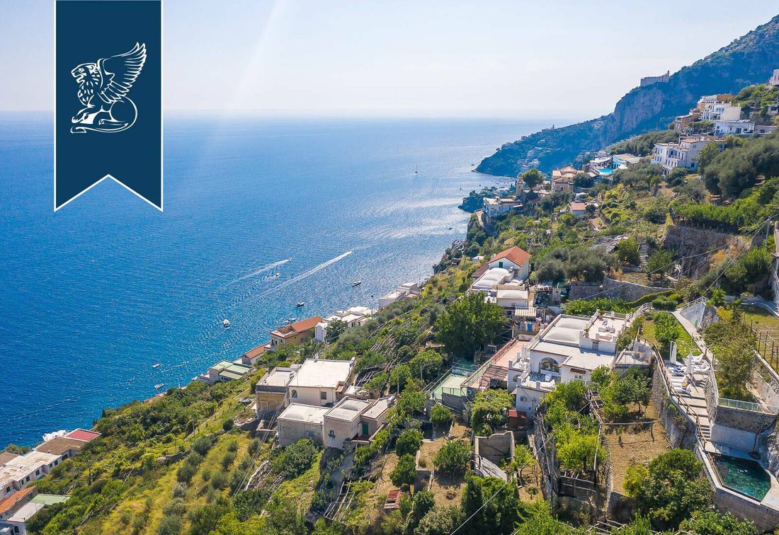 Sea Facing Estate On The Amalfi Coast In Amalfi, Campania, Italy For