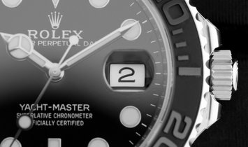 Rolex Yacht-Master 42 226659-0002 18K White Gold Black Ceramic Bezel and Black Dial