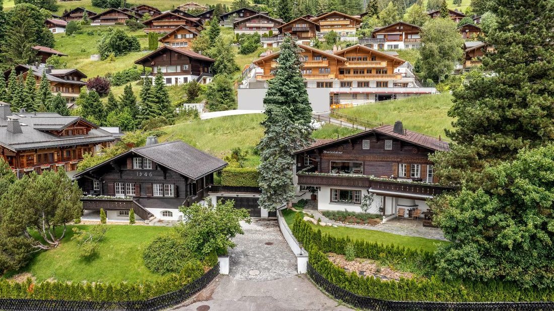 Two Chalets With Stunning Views Of The In Saanen, Canton Of Bern
