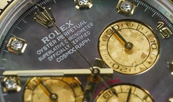 Rolex Daytona Cosmograph 116503-0009 Two-Toned Diamond Set Black Mother-0f -Pearl Dial