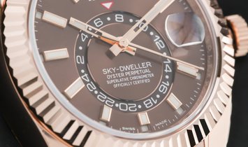Rolex Sky-Dweller 326935-0006 Everose Gold Chocolate Dial
