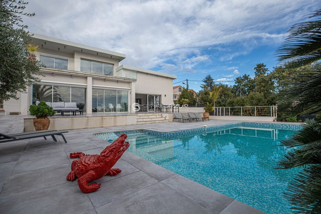 Modern House With Pool And Sea View In Saint Augulf In Var, France For