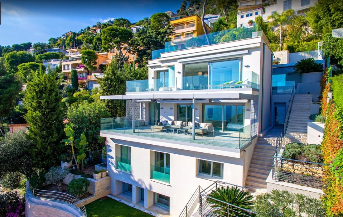 Modern House In Eze Offering In èze, Provence Alpes Côte D'azur, France