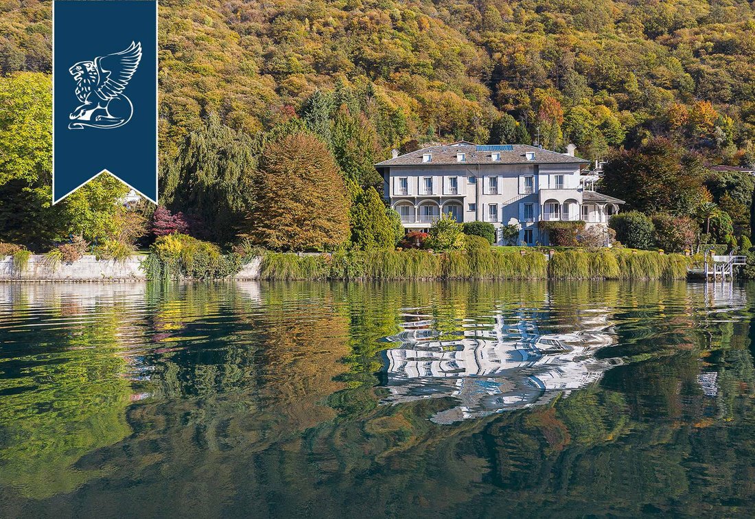 Luxurious Waterfront Estate By Lake D'orta In Omegna, Piedmont, Italy