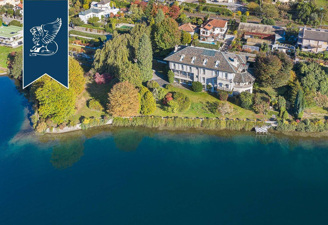 Luxurious Waterfront Estate By Lake D'orta In Omegna, Piedmont, Italy