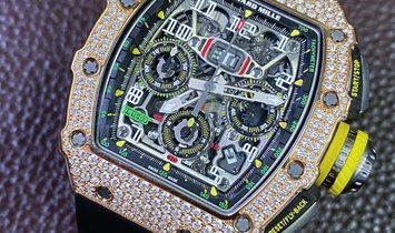 Richard Mille 理查德米勒 [NEW] RM 11-03 Rose Gold Med Set Diamonds Watch