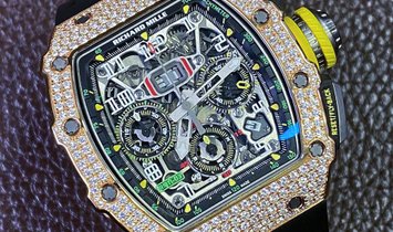 Richard Mille 理查德米勒 [NEW] RM 11-03 Rose Gold Med Set Diamonds Watch
