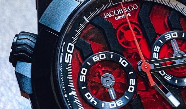 Jacob & Co Epic X Chrono Black Titanium Red Mineral EC311.21.SB.RB.A (Retail:HK$260,000) (11752719)
