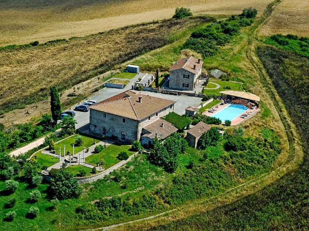Hus på landsbygden i Toscana, Italien 1