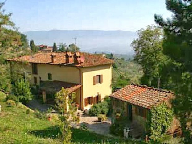 Hus på landsbygden i Montevarchi, Toscana, Italien 1