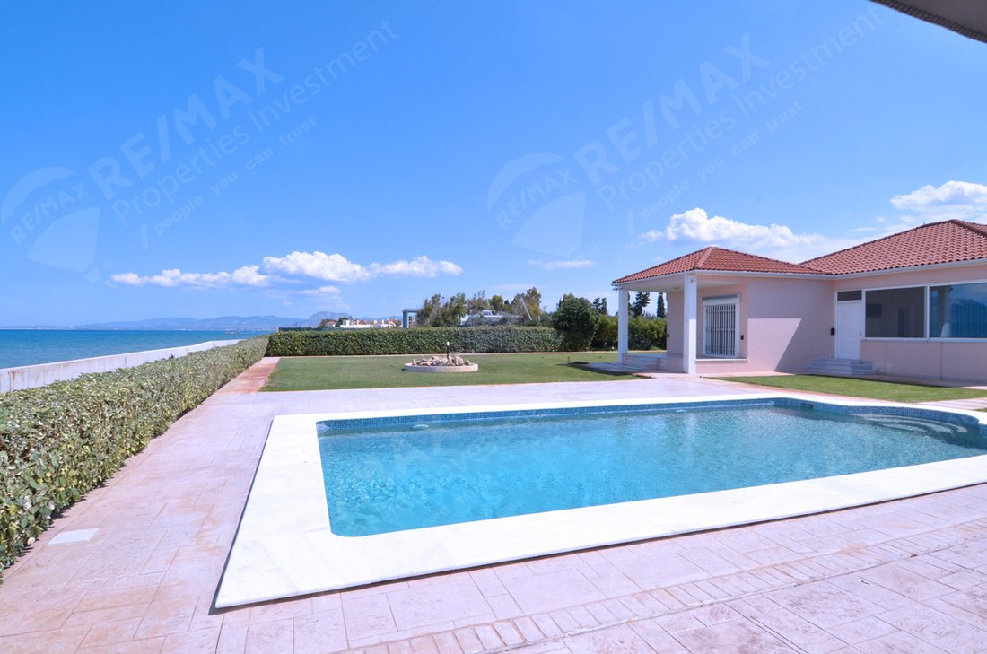 Villa With Private Beach In Kiato, Corinth In Kiato, Greece For Sale