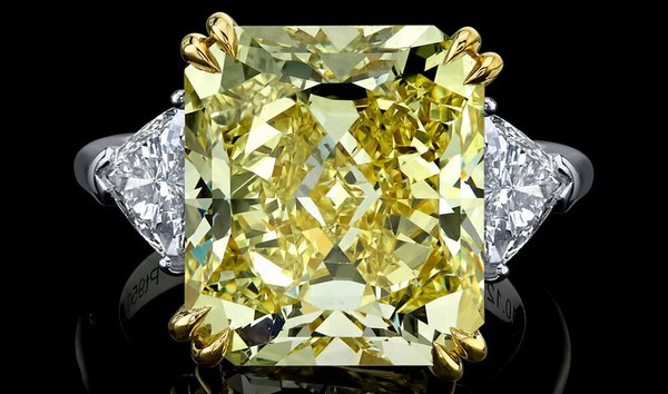 10.12 CT FANCY INTENSE YELLOW DIAMOND RING (11776597)