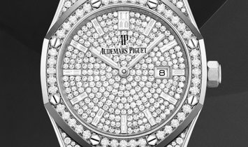 Audemars Piguet 67652BC.ZZ.1265BC.01 Royal Oak Quartz Diamond Set 18K White Gold