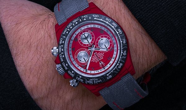 Rolex 勞力士 DiW Daytona Red Quartz Fiber "AVIA RED" (Retail:EUR 60990) (11792990)