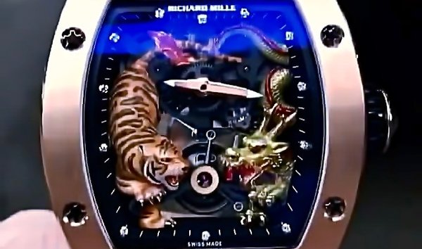 Richard Mille 理查德米勒 RM 51-01 Tourbillon Rose Gold Tiger And Dragon Michelle Yeoh (11796424)