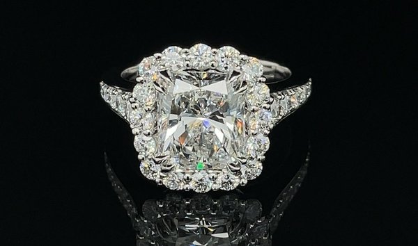 DIAMOND RING in Platinum 3.38ct CU Diamond (11812953)