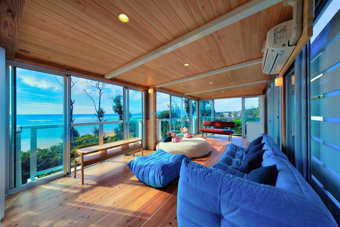 Onnason Nakama Ocean Front House In Onna, Okinawa, Japan For Sale