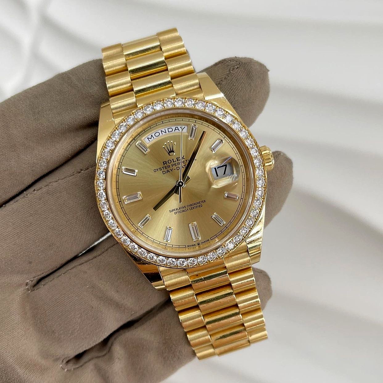 Rolex 勞力士 [New] Day Date 40 Champagne 228348 Rbr Yellow Gold In Hong ...