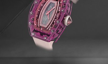 Richard Mille RM 07-02 Pink Lady Sapphire Red Gold Smokey Mother of Pearl and Diamond Centrepiece