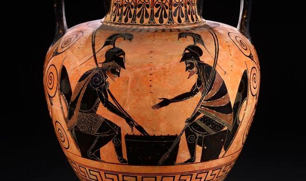 Exquisite replica - Amphora - Achilles and Ajax Playing a Board Game (11875329)