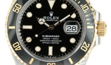 Rolex Submariner Date 126613LN-0002 Oystersteel and 18ct Yellow Gold Black Ceramic Bezel Black Dial