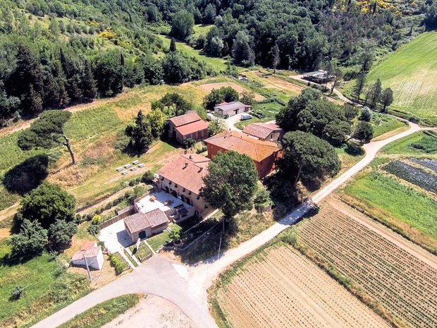 Hus på landsbygden i Molino d'Egola, Toscana, Italien 1