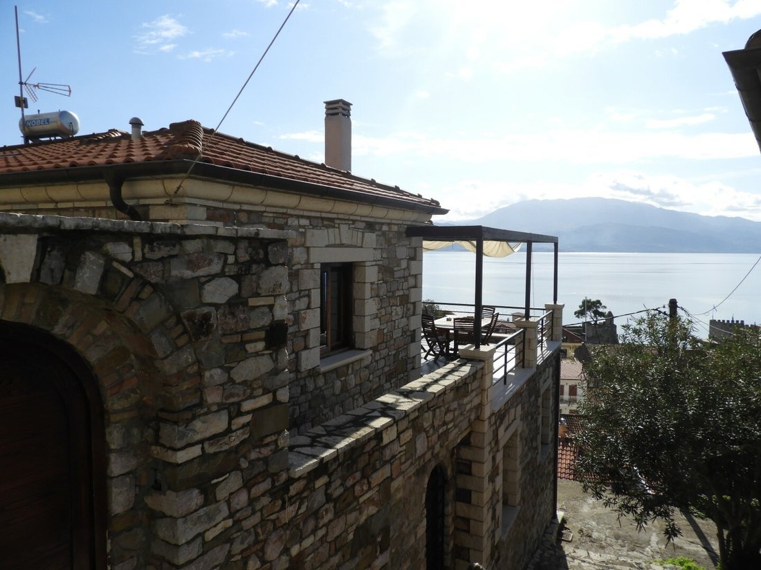 Stone House Inside Medieval Castle In Nafpaktos, Greece For Sale (11895002)